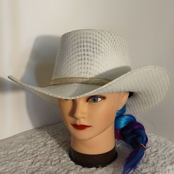 Hecho En Mexico Straw Woman's Western Hat - Picture 1 of 7